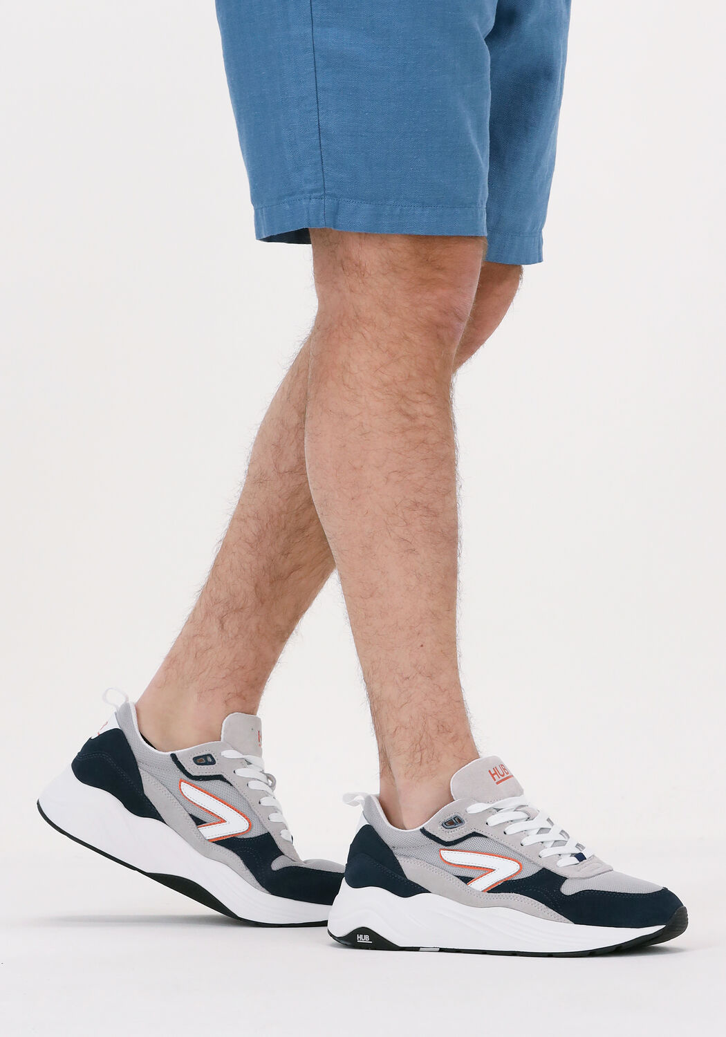 Grijze HUB Lage sneakers GLIDE-Z MEN | Omoda