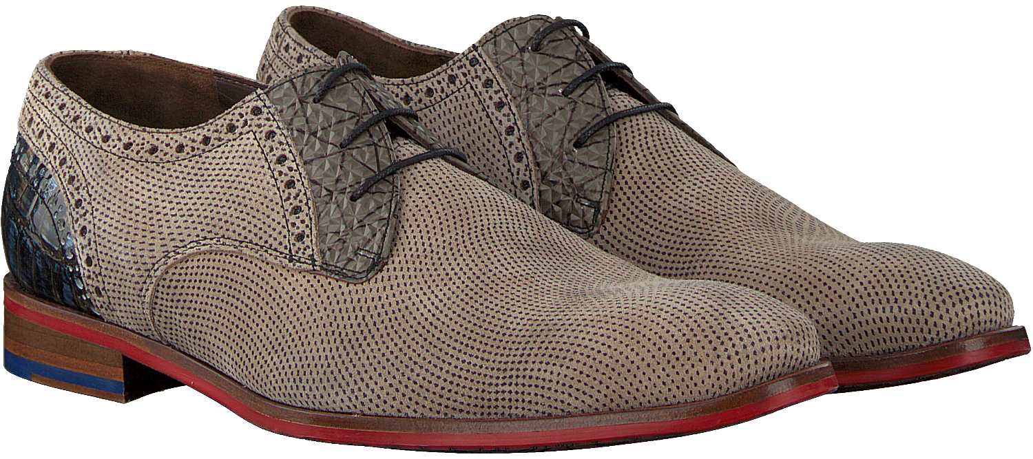 Grijze FLORIS VAN BOMMEL Nette schoenen 18268 | Omoda