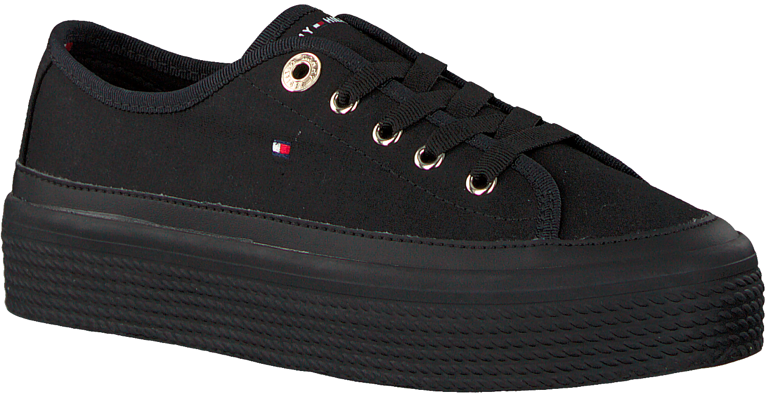 tommy hilfiger platform sneakers black