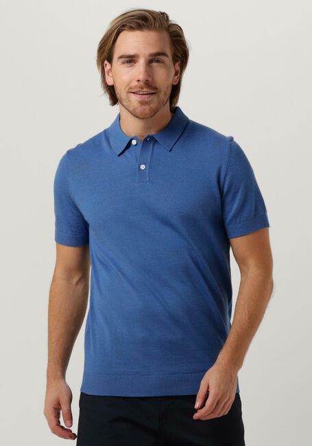 Blauwe SELECTED HOMME Polo SLHTOWN SS KNIT POLO B - large