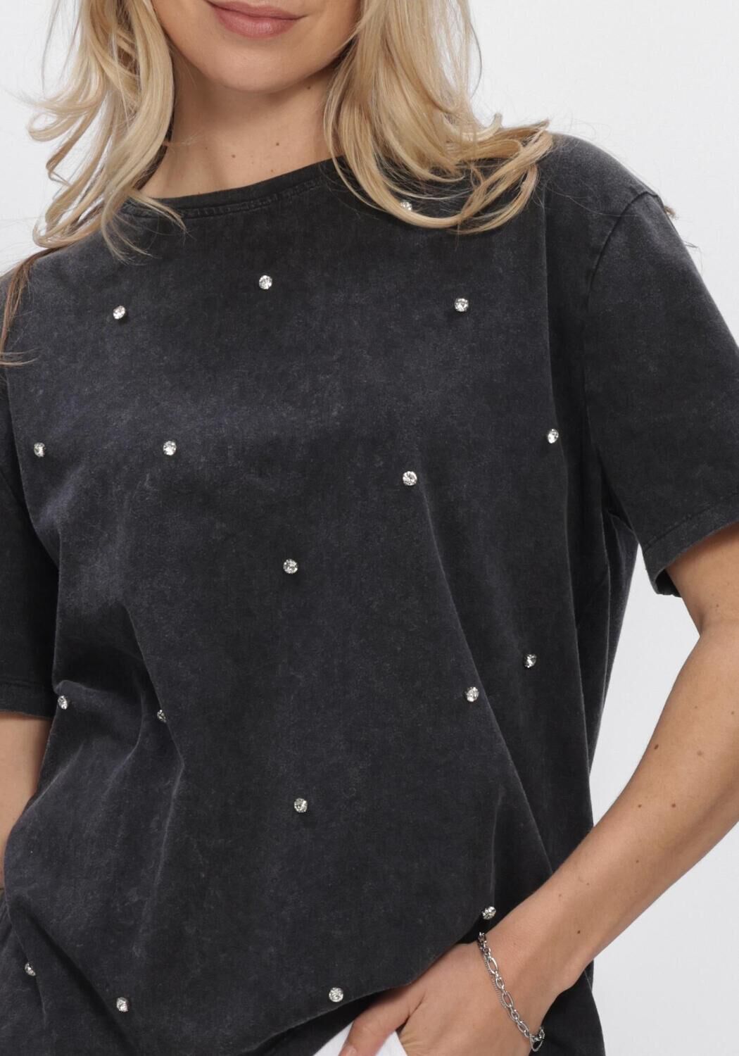 Grijze WITHBLACK Tops & T-shirts WBLLAUREN PEARL SS TEE - large