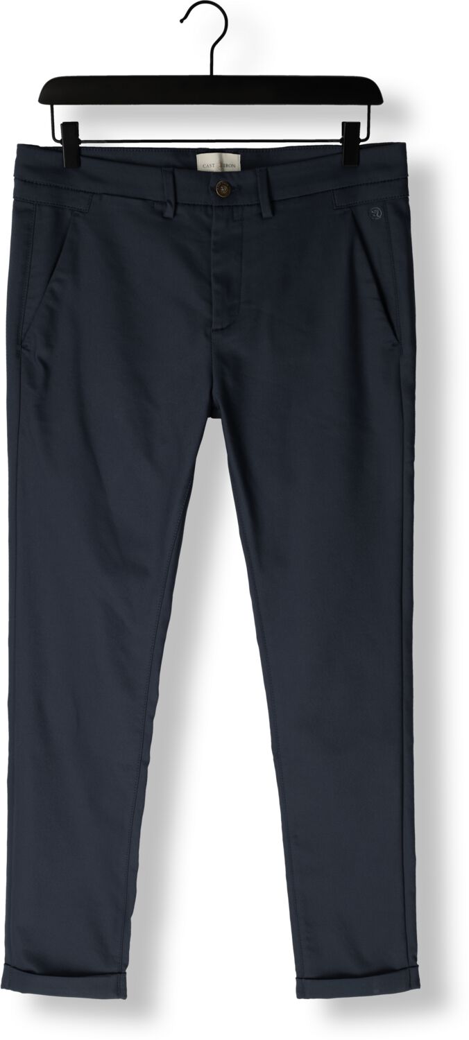 CAST IRON Heren Broeken Riser Chino Stretch Blauw
