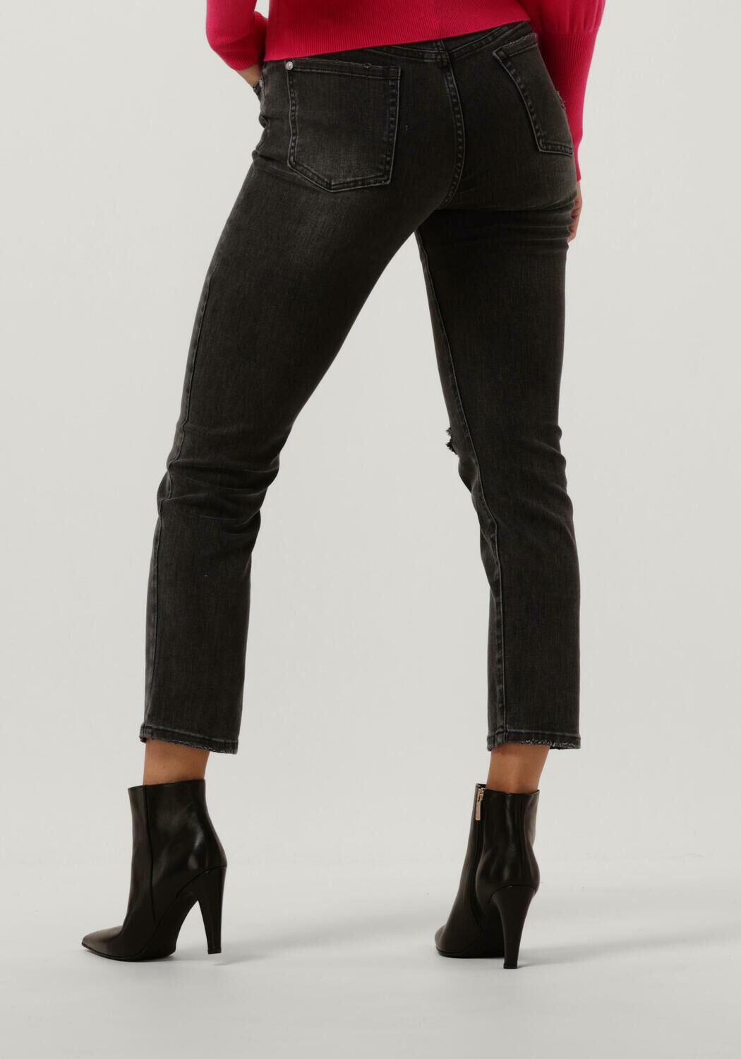 JANICE Dames Jeans Mom Jeans Cooper Destroyed Grijs