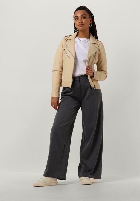 Gebroken wit GOOSECRAFT Leren jas GC JULIA BIKER - large