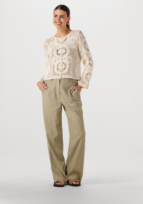Ecru Y.A.S. Vest YASFIRO CROCHET CARDIGAN - large
