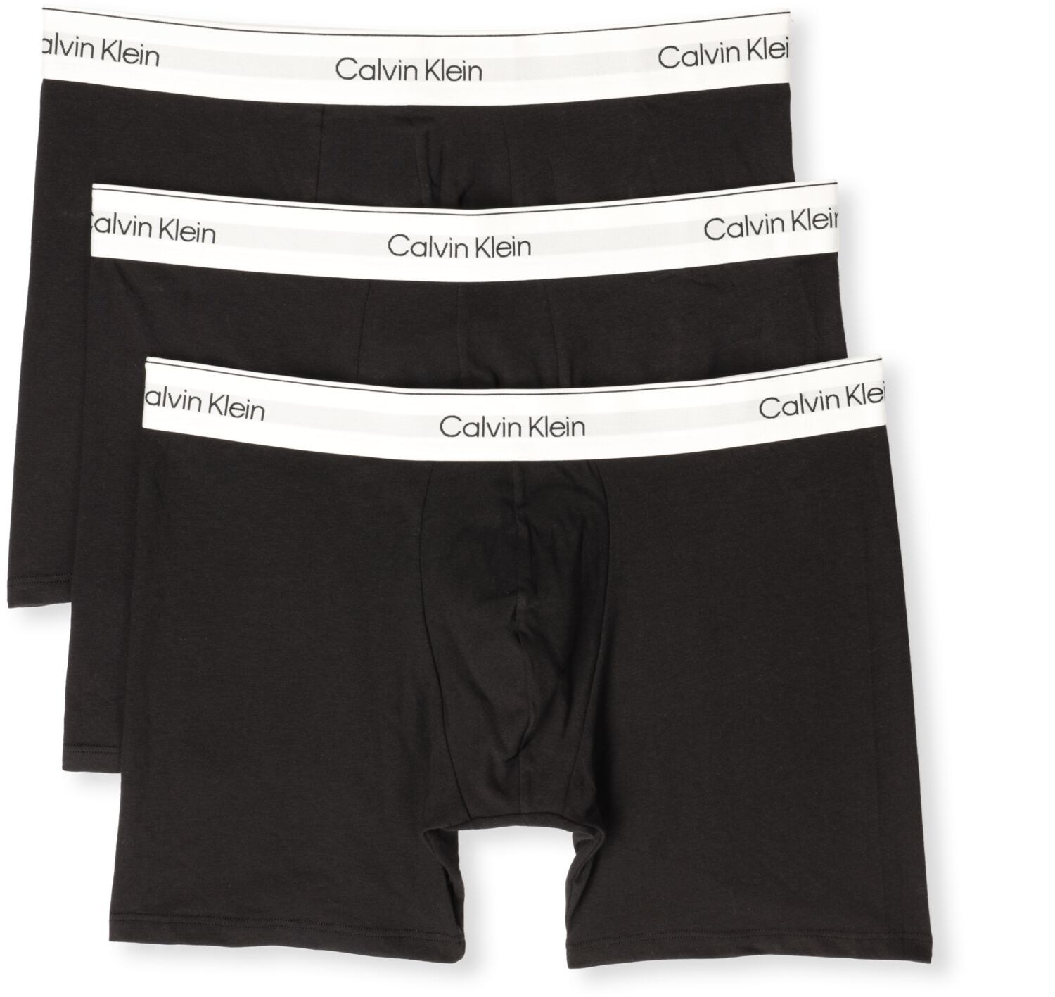 Calvin Klein Boxershort BOXER BRIEF 3PK met langere pijpen logo-elastische band (3 stuks) (set 3 stuks)