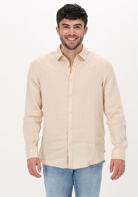 Zand SCOTCH & SODA Casual overhemd REGULAR FIT GARMENT-DYED LINEN SHIRT - large