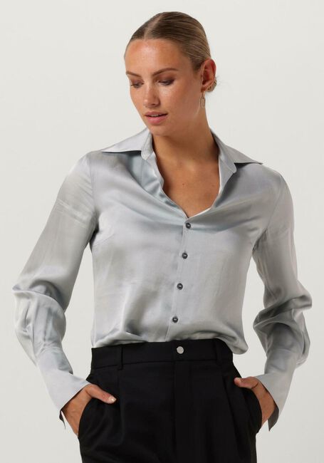 Grijze VANILIA Blouses SATIN SHIRT - large