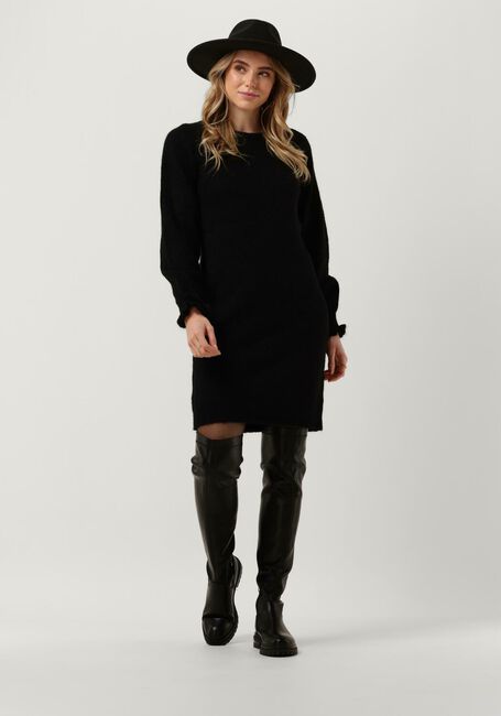 Zwarte SELECTED FEMME Midi jurk SIA JUMA LS KNIT DRESS - large