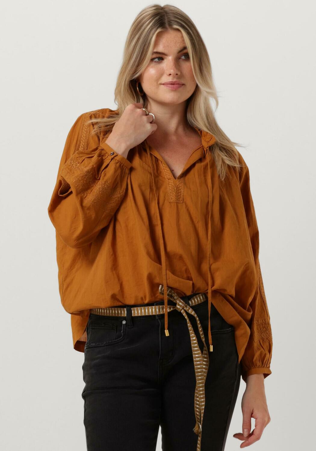 CIRCLE OF TRUST Dames Blouses Isabel Blouse Oranje