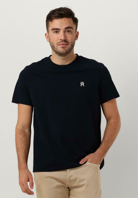 Donkerblauwe TOMMY HILFIGER T-shirt MONOGRAM IMD TEE - large