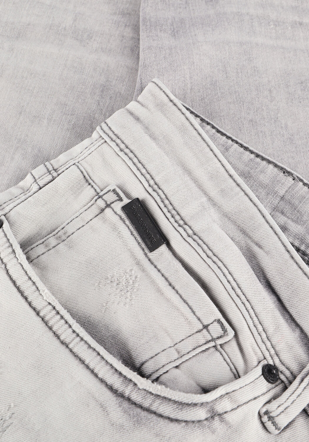Grijze PUREWHITE Skinny jeans THE JONE W0898 - large