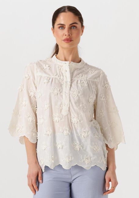 Witte LOLLYS LAUNDRY Blouses LOUISELL BLOUSE SS - large