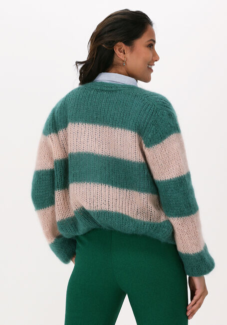 Roze BY-BAR Vest AVA STRIPE CARDIGAN - large