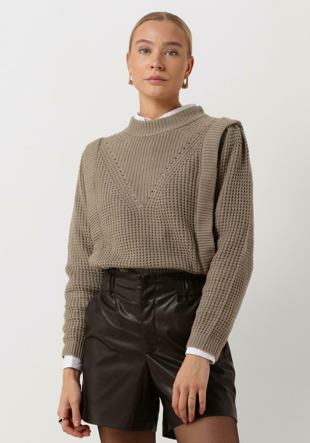 Donkergroene MINUS Trui APPOLINE KNIT PULLOVER Omoda