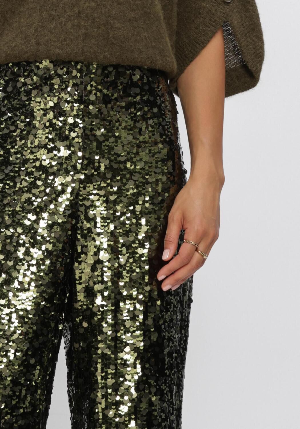 DANTE6 Dames Broeken Saluz Sequins Pants Groen