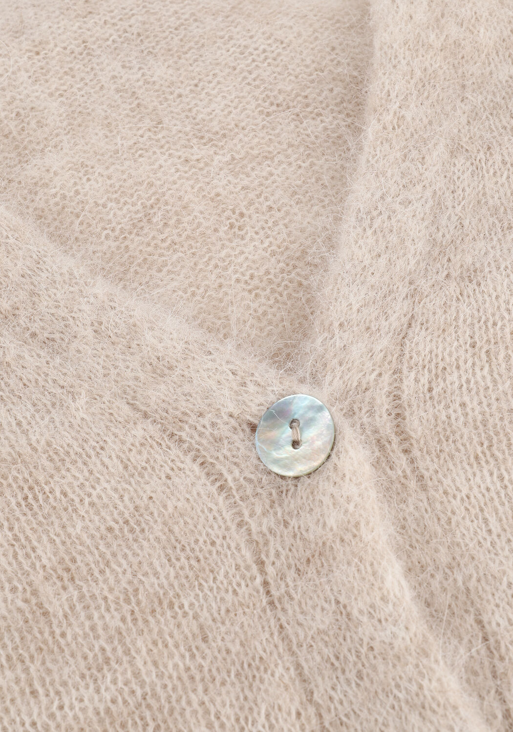 Beige SUMMUM Vest CARDIGAN FEATHER LIGHT ALPACA - large