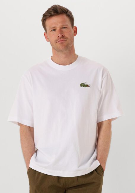 Witte LACOSTE T-shirt 1HT1 MENS TEE-SHIRT 01 - large