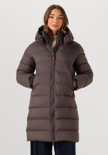 Taupe MOSCOW Gewatteerde jas 12-08 BRANDY LONG - large