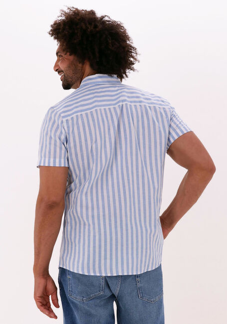 Blauwe SELECTED MEN Casual overhemd SLHSLIMNEW-LINEN SHIRT SS CLASSIC W - large