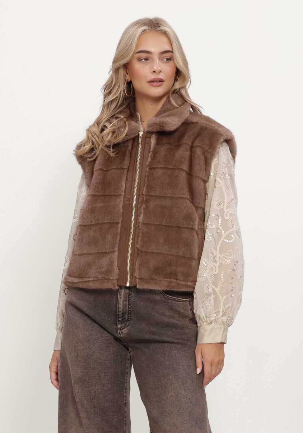 Bruine NUKUS Blazer HANI GILET - large