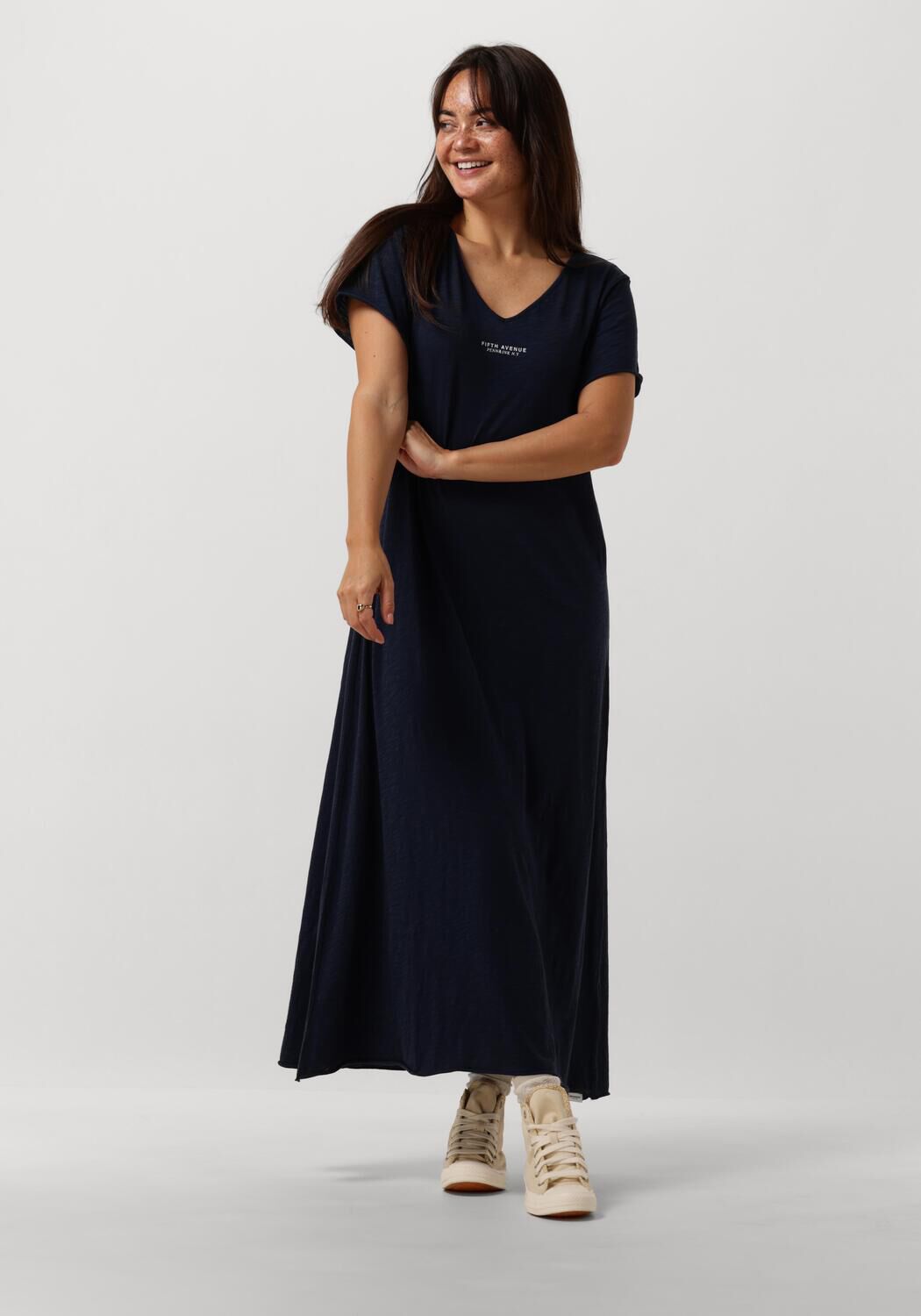 Donkerblauwe maxi jurk online