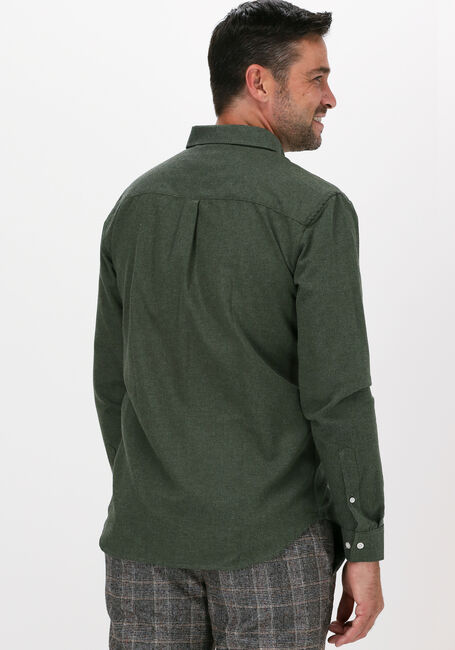 Donkergroene ANERKJENDT Casual overhemd AKKNORAD MELANGE SHIRT - large
