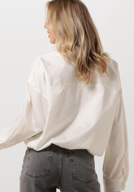 Witte CATWALK JUNKIE Blouses CROPPED BUTTON UP BLOUSE - large