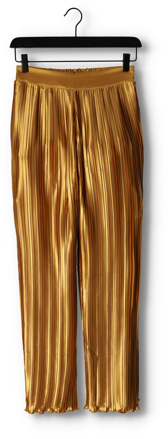 AMAYA AMSTERDAM Dames Broeken Abby Plisse Pants Goud