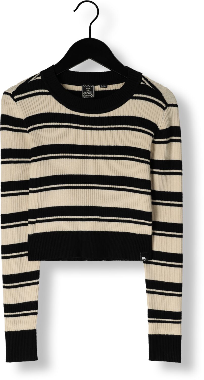 INDIAN BLUE JEANS Meisjes Tops & T-shirts Striped Knitwear Cropped Zwart