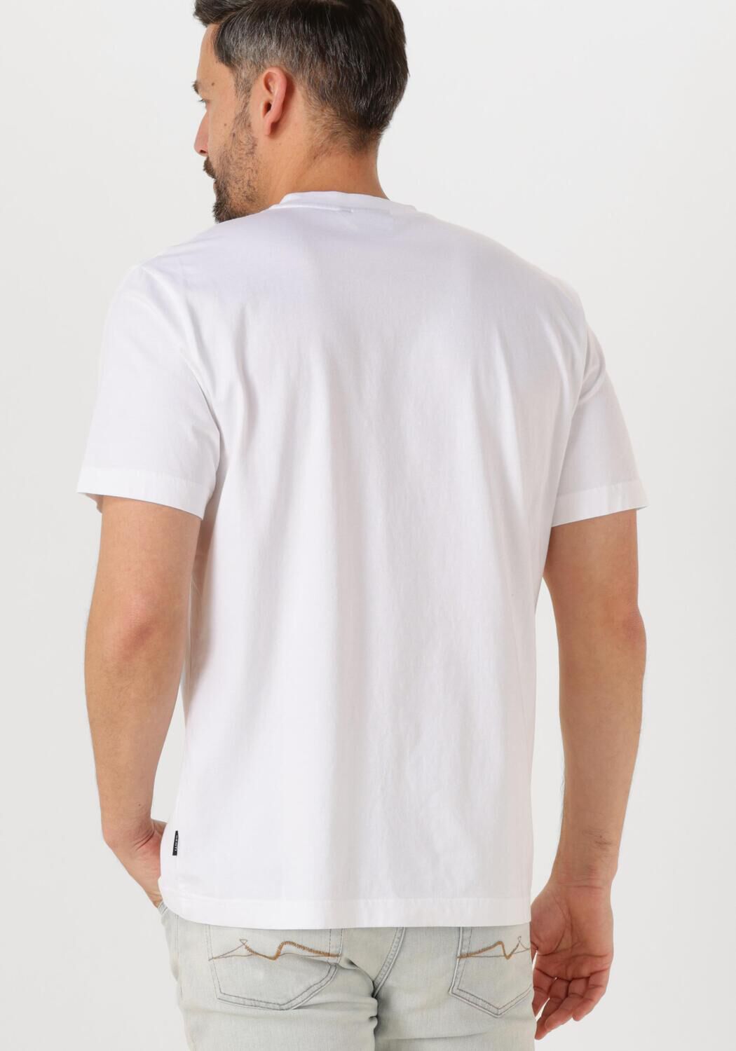 GENTI Heren Polo's & T-shirts T-shirt Ss J2040-1223 Wit