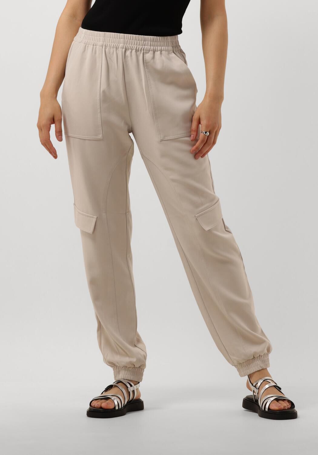 Bruuns Bazaar Beige stijlvolle broek met zijzakken Beige Dames