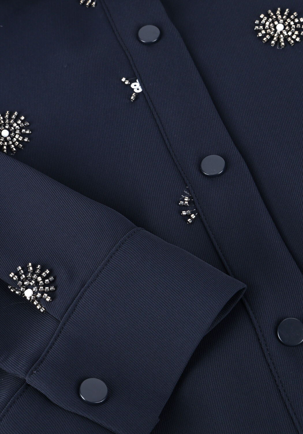 Donkerblauwe NUKUS Blouses NEWPORT BLOUSE EMBROIDERY - large