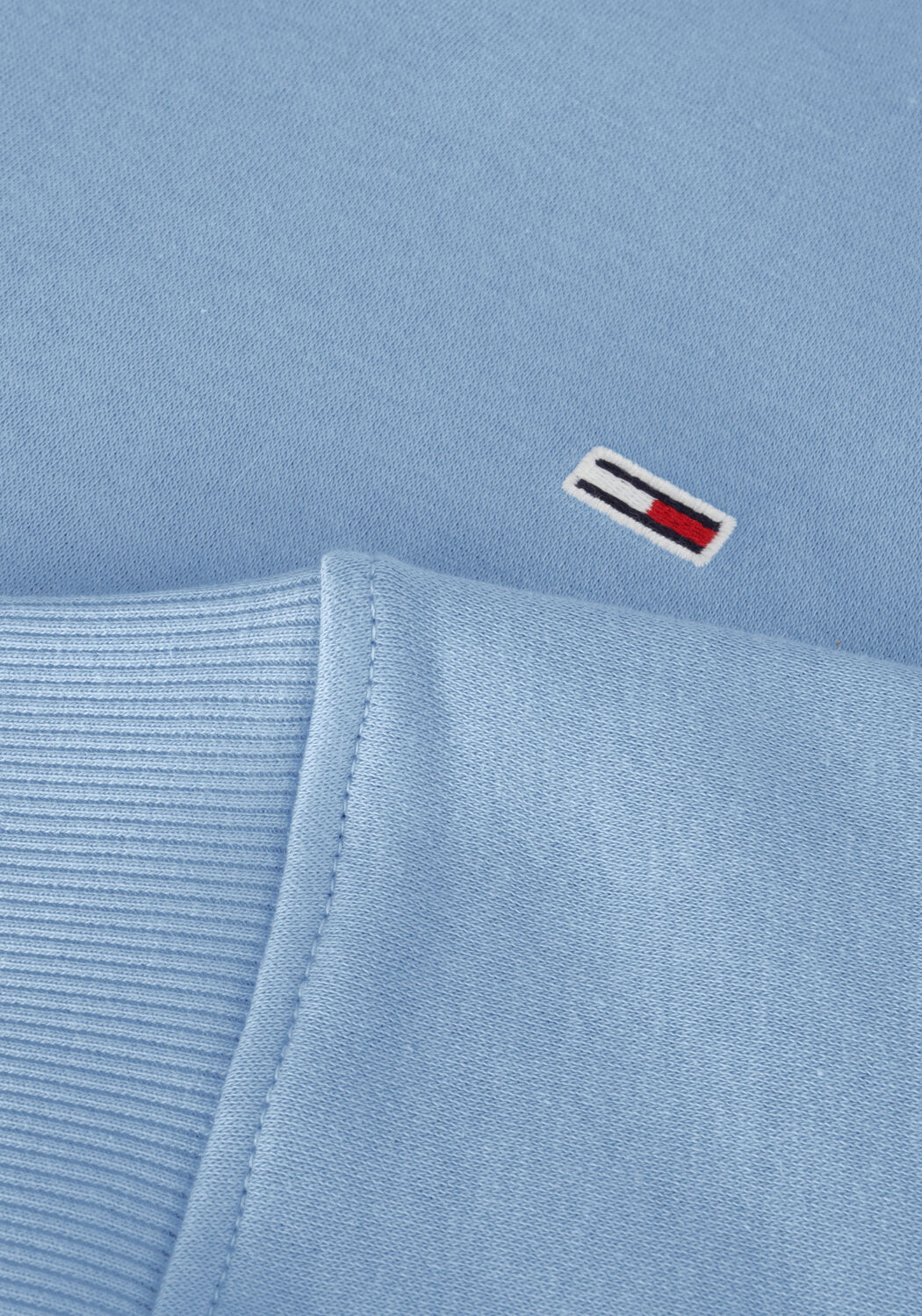 Lichtblauwe TOMMY JEANS Trui TJM REG S FLAG CREW - large