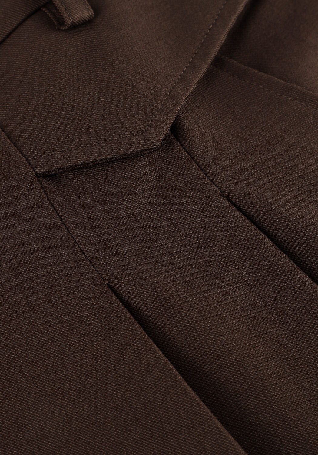 Bruine CO'COUTURE Minirok LUNA POCKET PLEAT MINI SKIRT - large