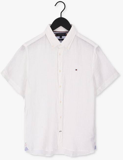 Witte TOMMY HILFIGER Casual overhemd PIGMENT DYED LI SF SHIRT S/S - large