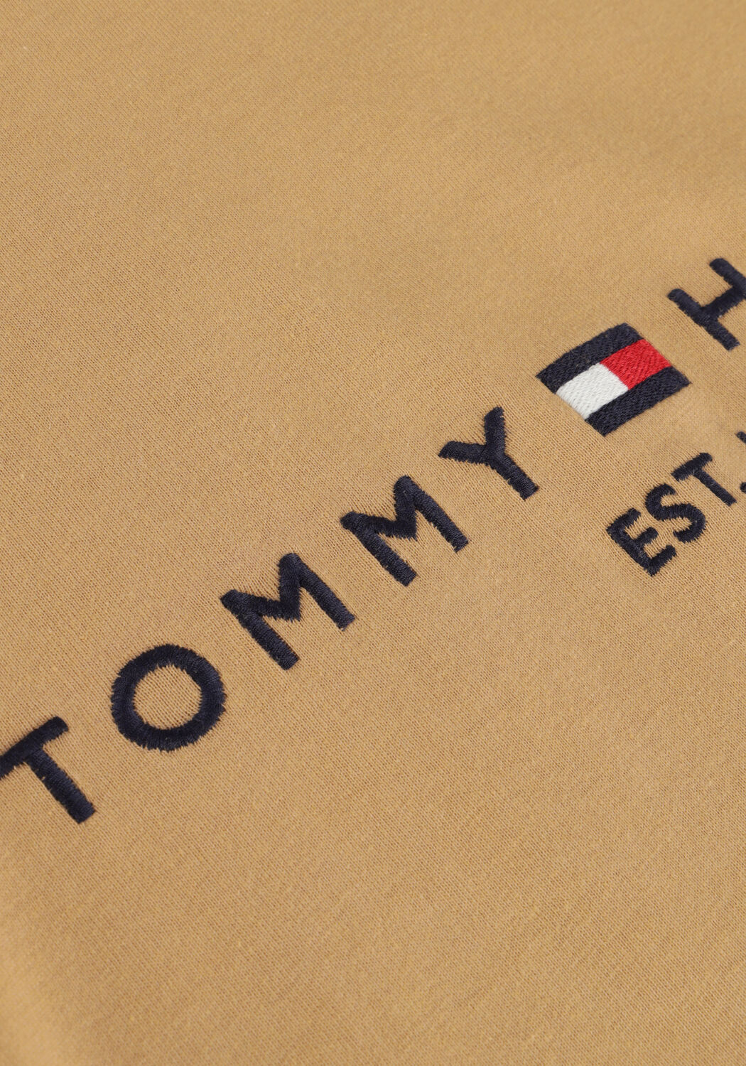 Khaki TOMMY HILFIGER T-shirt TOMMY LOGO TEE - large