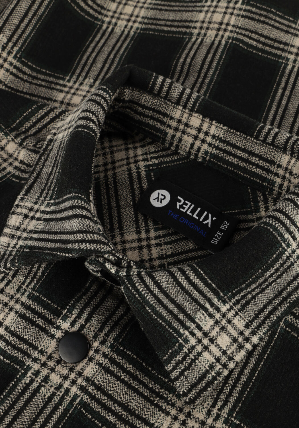 RELLIX Jongens Overhemden Shirt Jacket Big Check Zwart