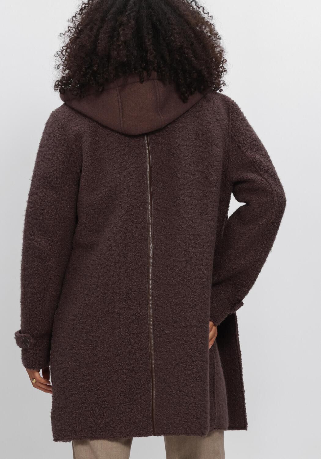 Bruine NUKUS Mantel MIRTHE COAT BOUCLE - large