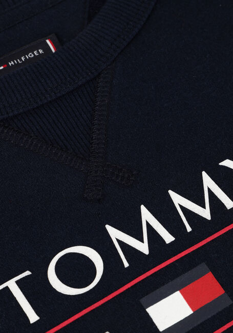 Donkerblauwe TOMMY HILFIGER Sweater TOMMY FLAG HILFIGER SWEATSHIR - large