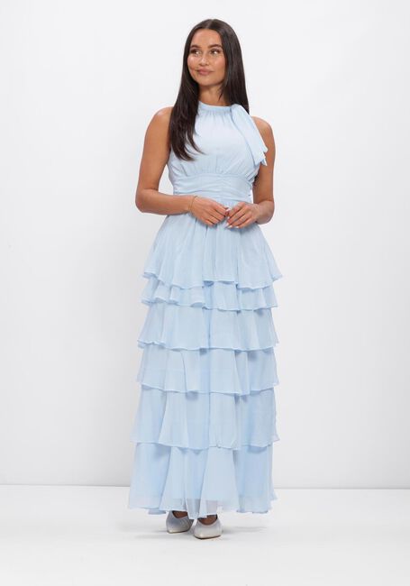 Lichtblauwe NEO NOIR Jurken MARLI SOLID CHIFFON DRESS - large