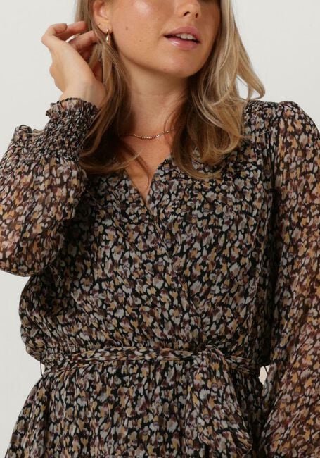 Zwarte NEO NOIR Mini jurk DENNIE DISTRESS LEO DRESS - large