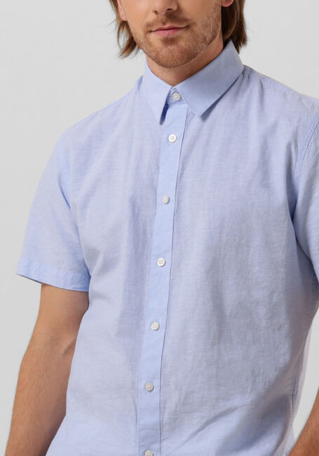 Blauwe SELECTED HOMME Casual overhemd SLHSLIMNEW-LINEN SHIRTS SS CLASSIC W - large