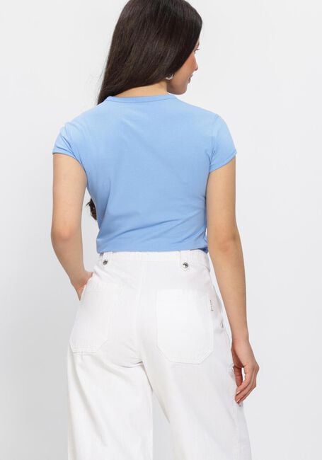 Blauwe CALVIN KLEIN T-shirt SS GRAPHIC LOGO BABY TEE - large