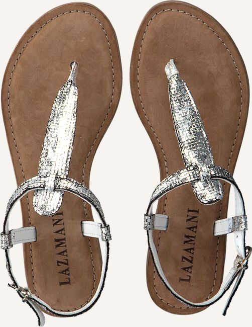 Zilveren LAZAMANI Platte sandalen 75.616 Zilveren LAZAMANI Platte sandalen 75.616 - large