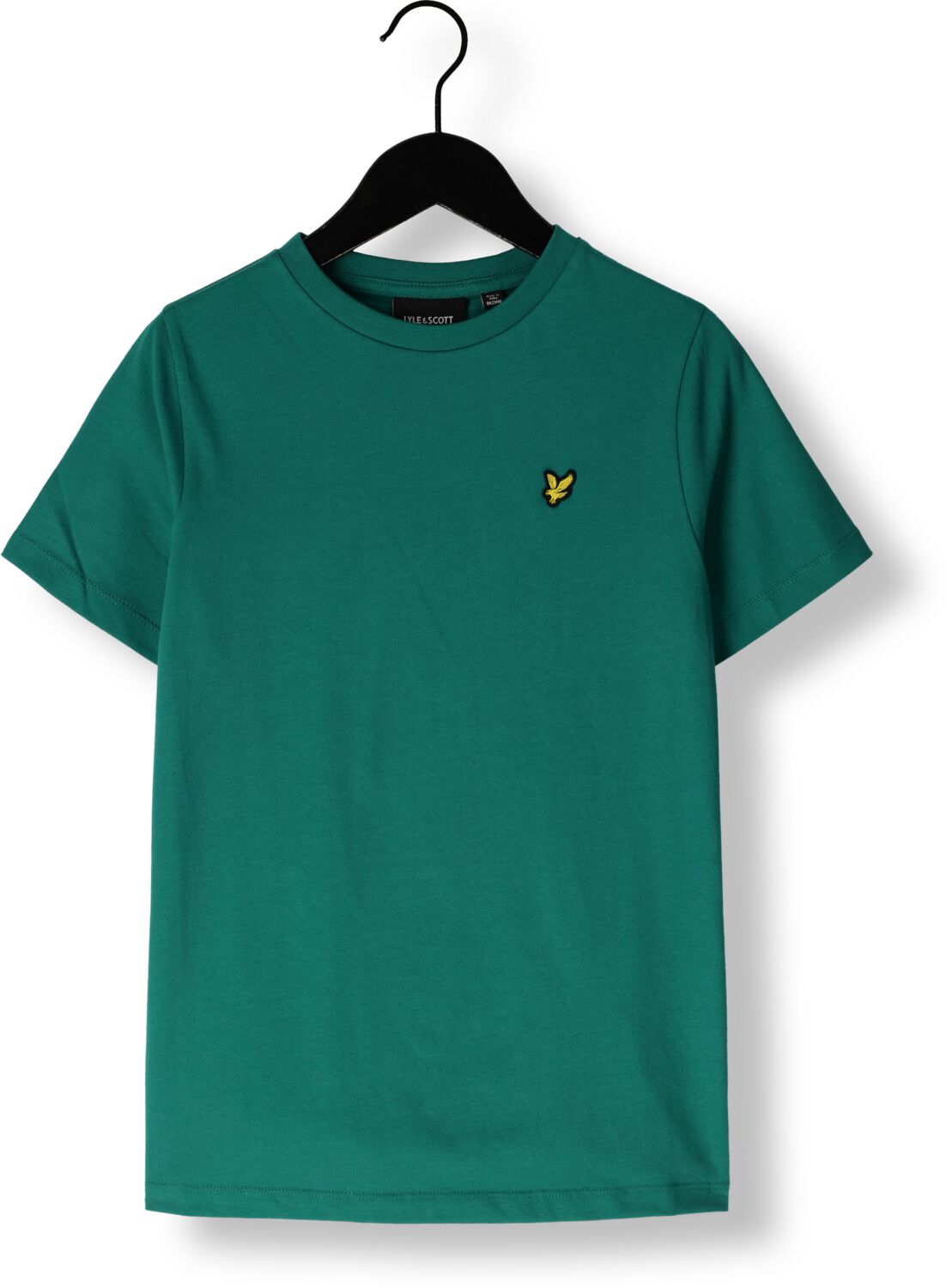 Lyle & Scott T-shirt TSB2000V petrol groen Jongens Katoen Ronde hals Effen 134 140
