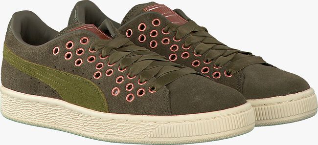 Groene PUMA Lage sneakers SUEDE XL LACE VR - large