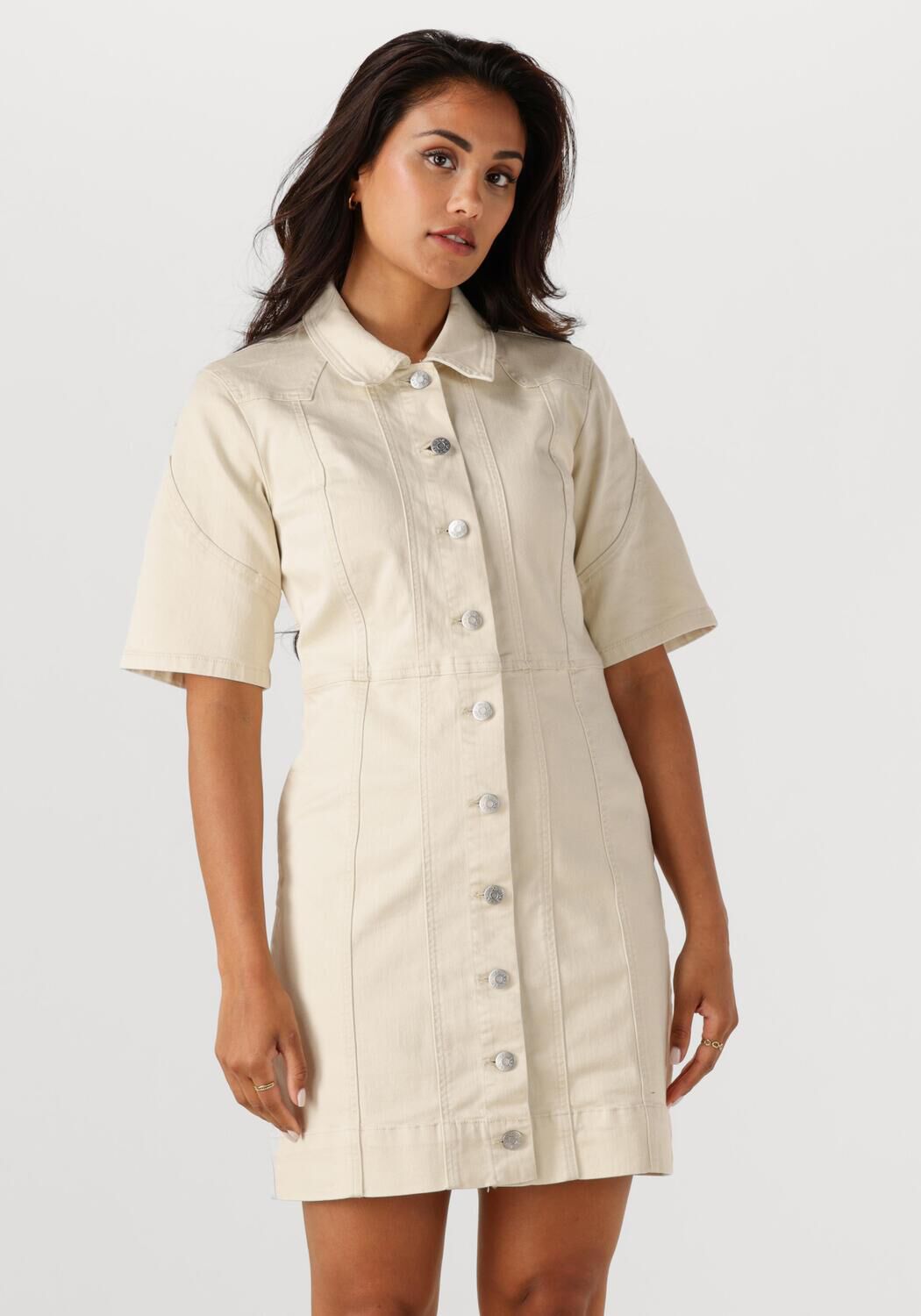 Y.A.S. Dames Jurken Yasdirma Denim Dress Zand