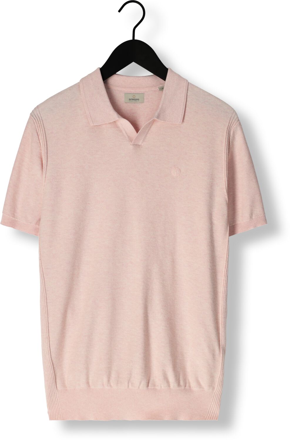DSTREZZED Heren Polo's & T-shirts Ds_mercury Short Sleeve Polo Lichtroze