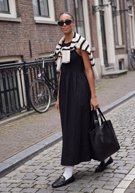 Zwarte Y.A.S. Maxi jurk YASMIRA SL LONG DRESS - large